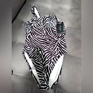Women’s Kate Spade size medium zebra print one piece bathing suit